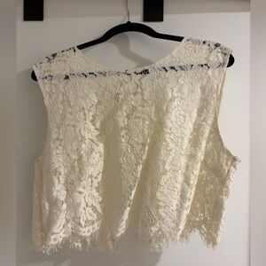 Jenny Yoo BHLDN Lace crop top size XL